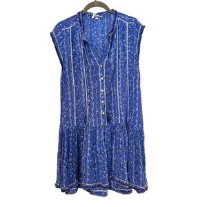 Poupette St. Barth Navy Floral Mini Dress